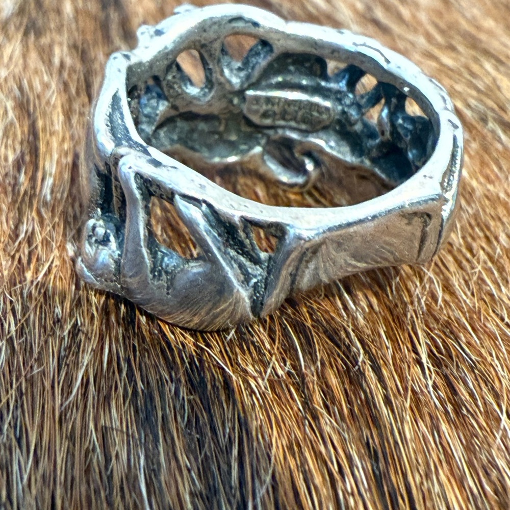 Sterling Silver Cat Ring Size 6 - Picture 10 of 12